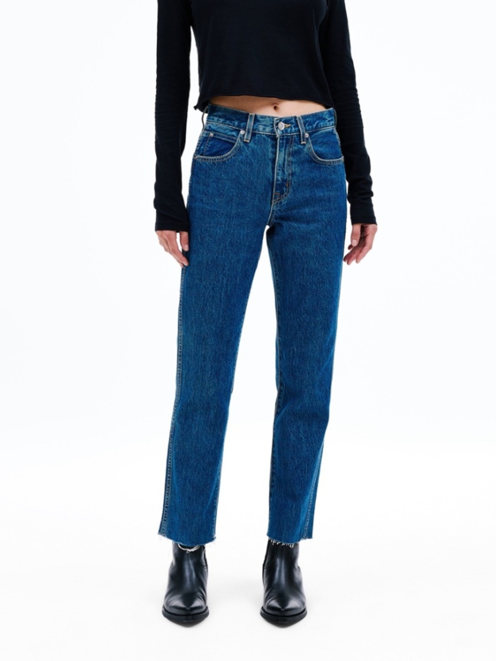 SLVRLAKE womens blue hero stones throw slim high rise jeans 27